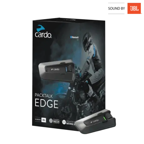 Cardo Packtalk EDGE – דיבורית ומערכת שמע Bluetooth לרוכבים