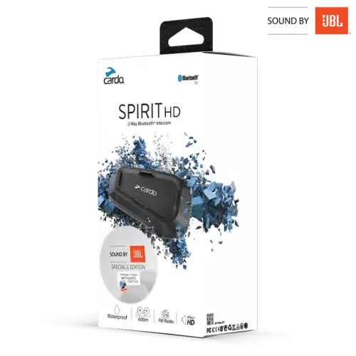 דיבורית קסדה בלוטוס של cardo – דגם SPIRIT HD JBL